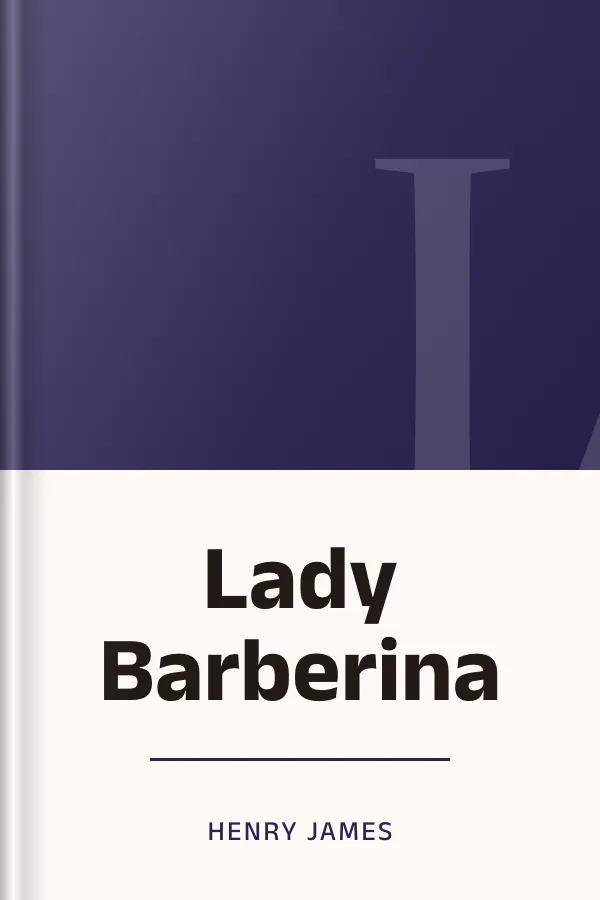 Lady Barberina by Henry James, book cover