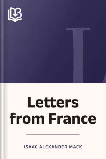 Letters from France by Isaac Alexander Mack, book cover