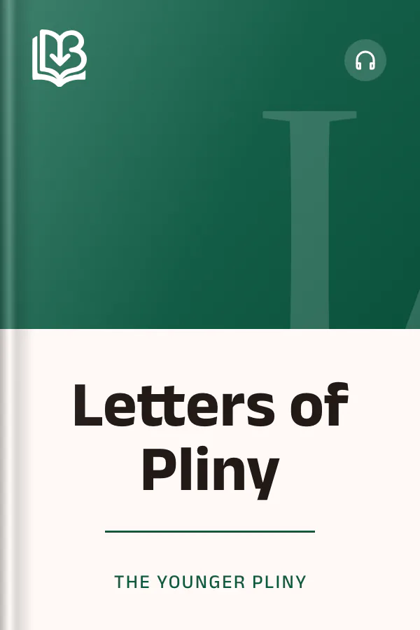 Letters of Pliny by the Younger Pliny, book cover