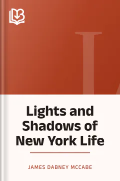 Lights and Shadows of New York Life - James Dabney McCabe