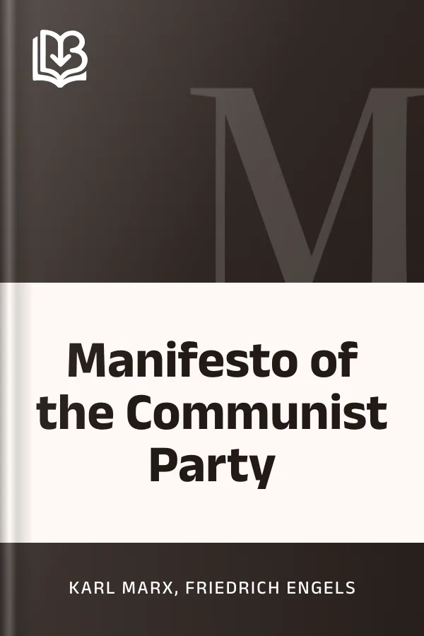Manifesto of the Communist Party by Karl Marx, Friedrich Engels, book cover
