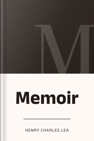 Memoir by Henry Charles Lea, book cover