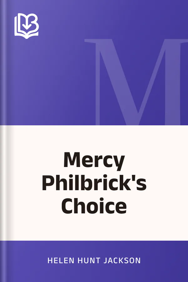 Mercy Philbrick's Choice by Helen Hunt Jackson, book cover