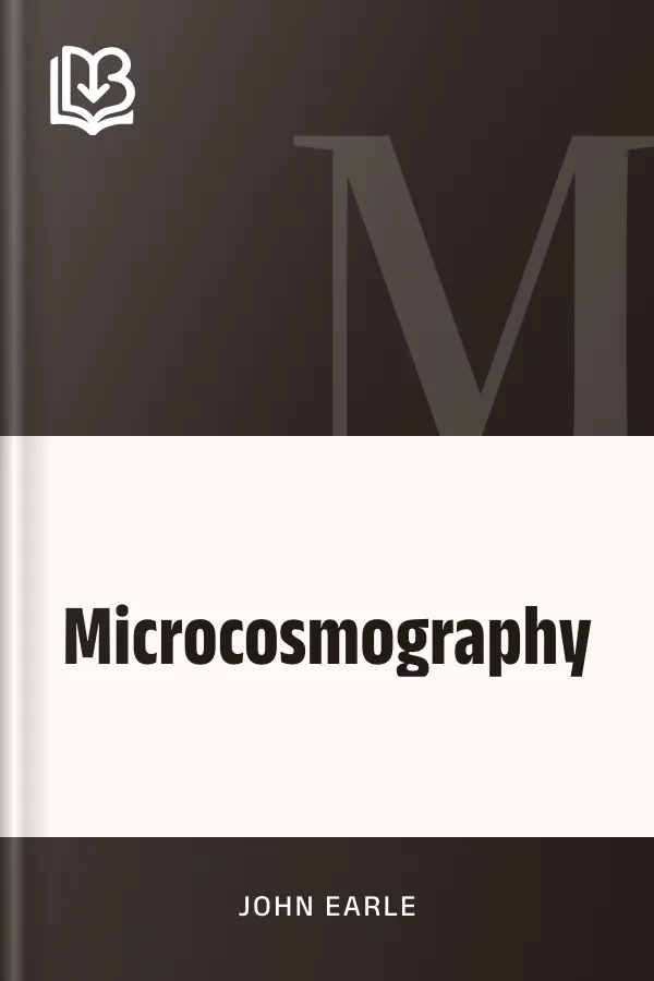 Microcosmography by John Earle, book cover