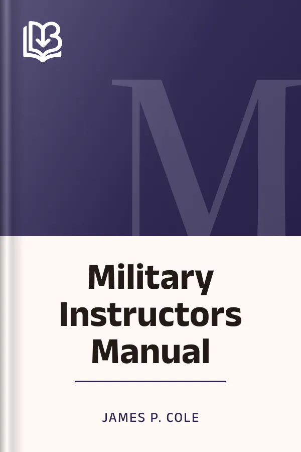 Military Instructors Manual by James P. Cole, book cover