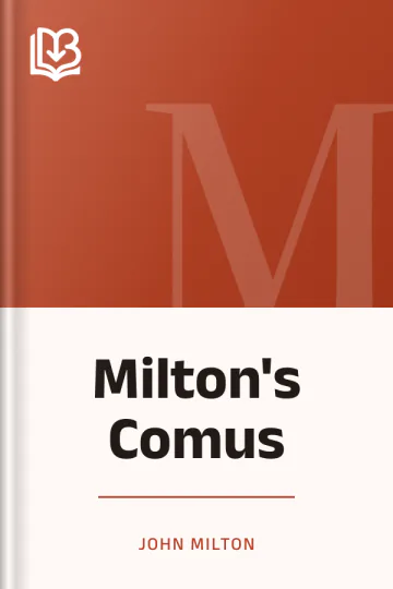 Milton's Comus by John Milton, book cover