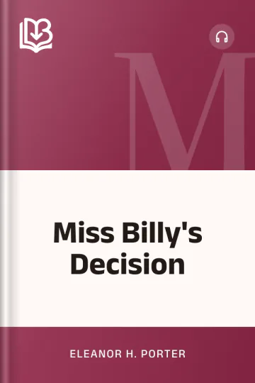 Miss Billy's Decision by Eleanor H. Porter, book cover