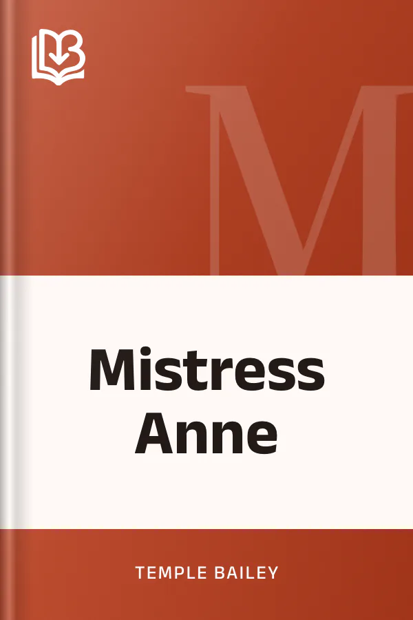 Mistress Anne by Temple Bailey, book cover