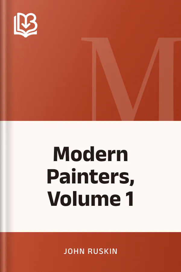 Modern Painters, Volume 1 by John Ruskin, book cover