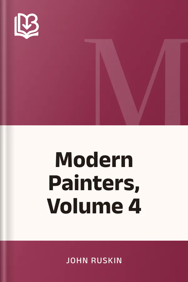 Modern Painters, Volume 4 by John Ruskin, book cover