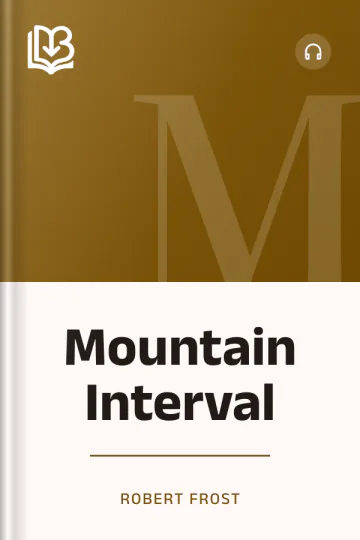 Mountain Interval by Robert Frost, book cover