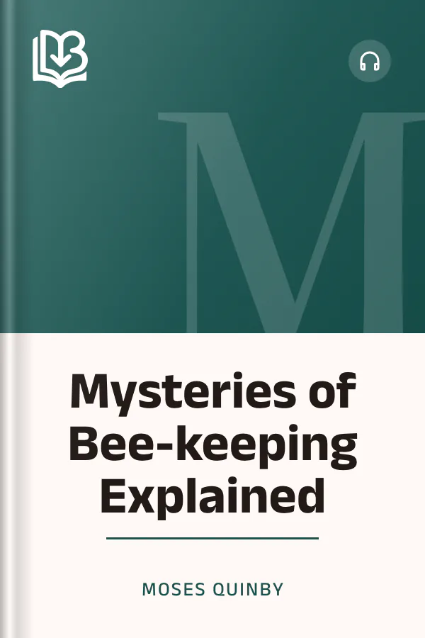 Mysteries of Bee-keeping Explained by Moses Quinby, book cover