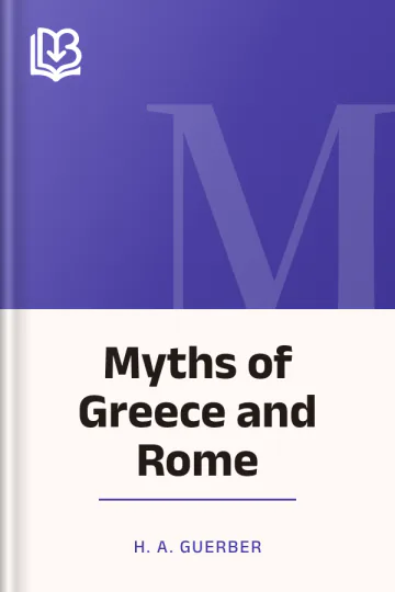 Myths of Greece and Rome by H. A. Guerber, book cover