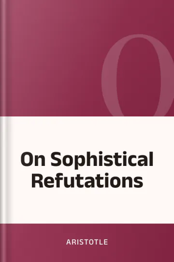 On Sophistical Refutations by Aristotle, book cover
