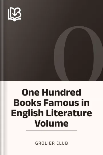 One Hundred Books Famous in English Literature Volume by Grolier Club, book cover