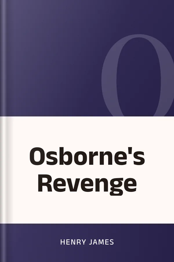 Osborne's Revenge by Henry James, book cover
