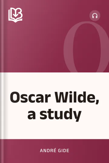 Oscar Wilde, a study by André Gide, book cover