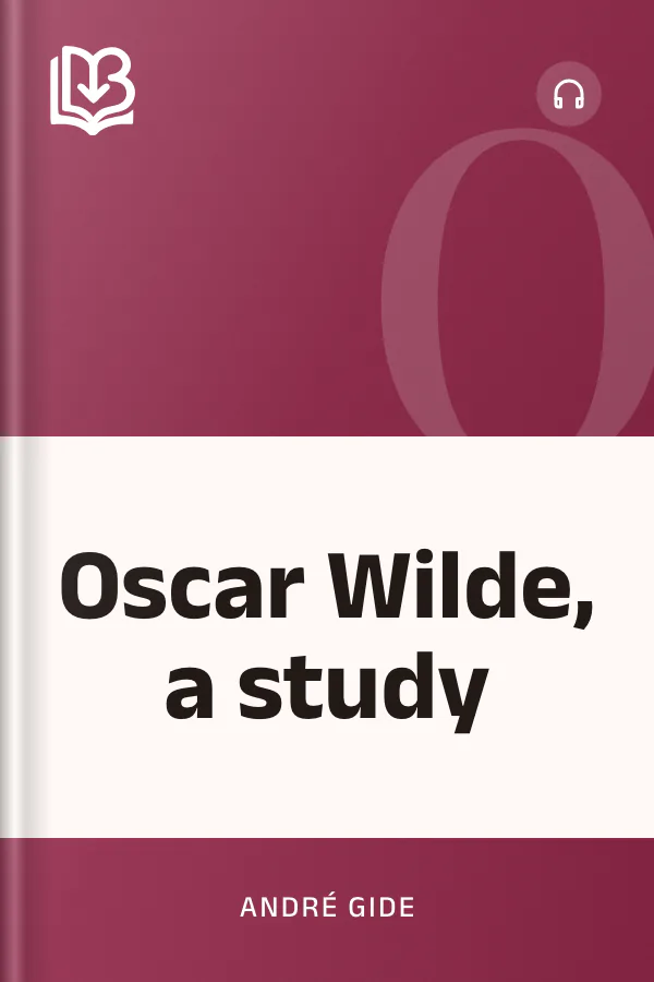 Oscar Wilde, a study by André Gide, book cover