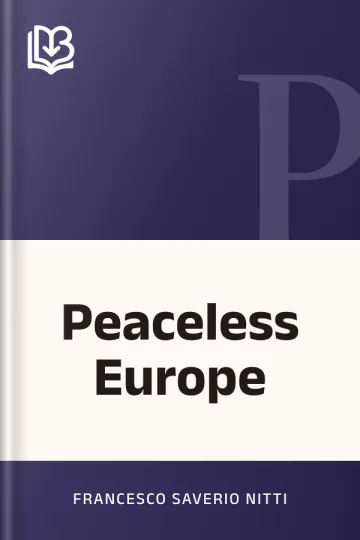 Peaceless Europe by Francesco Saverio Nitti, book cover