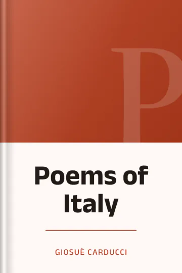 Poems of Italy by Giosuè Carducci, book cover