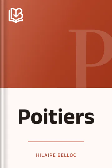Poitiers by Hilaire Belloc, book cover