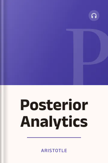 Posterior Analytics by Aristotle, book cover