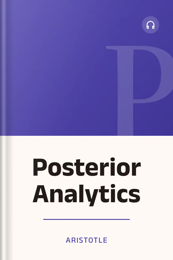 Posterior Analytics by Aristotle, book cover