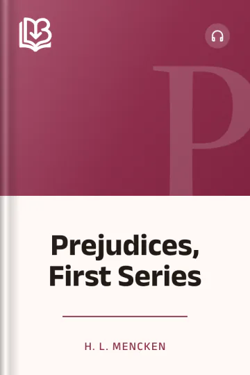Prejudices, First Series by H. L. Mencken, book cover