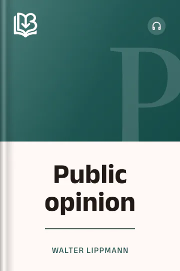 Public opinion - Walter Lippmann