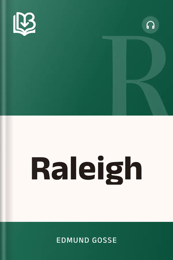 Raleigh by Edmund Gosse, book cover