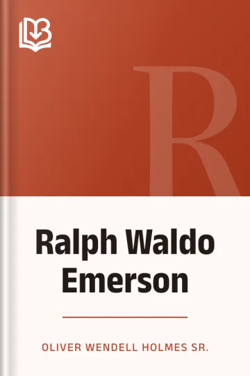 Ralph Waldo Emerson by Oliver Wendell Holmes Sr., book cover
