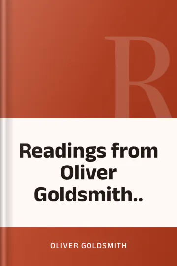 Readings from Oliver Goldsmith.. by Oliver Goldsmith, book cover