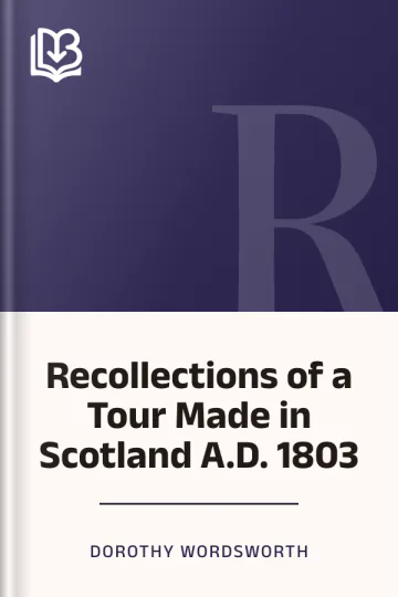 Recollections of a Tour Made in Scotland A.D. 1803 by Dorothy Wordsworth, book cover
