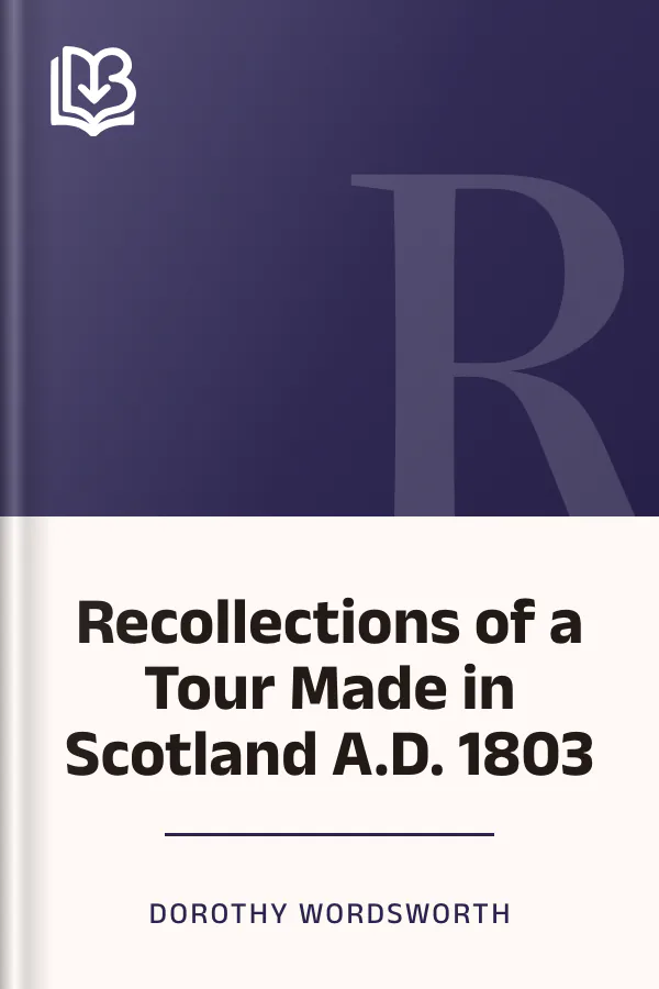 Recollections of a Tour Made in Scotland A.D. 1803 by Dorothy Wordsworth, book cover