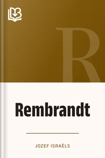 Rembrandt by Jozef Israëls, book cover
