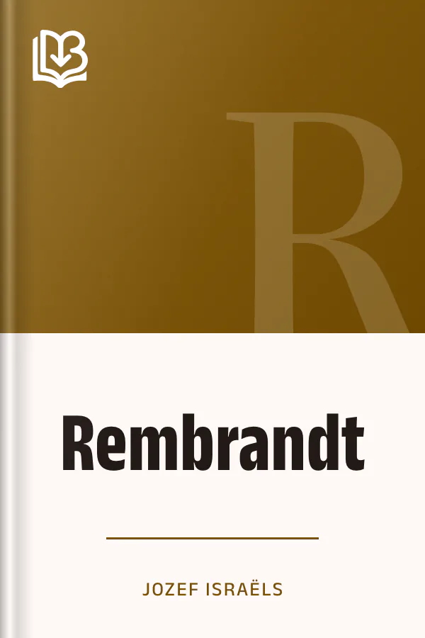 Rembrandt by Jozef Israëls, book cover