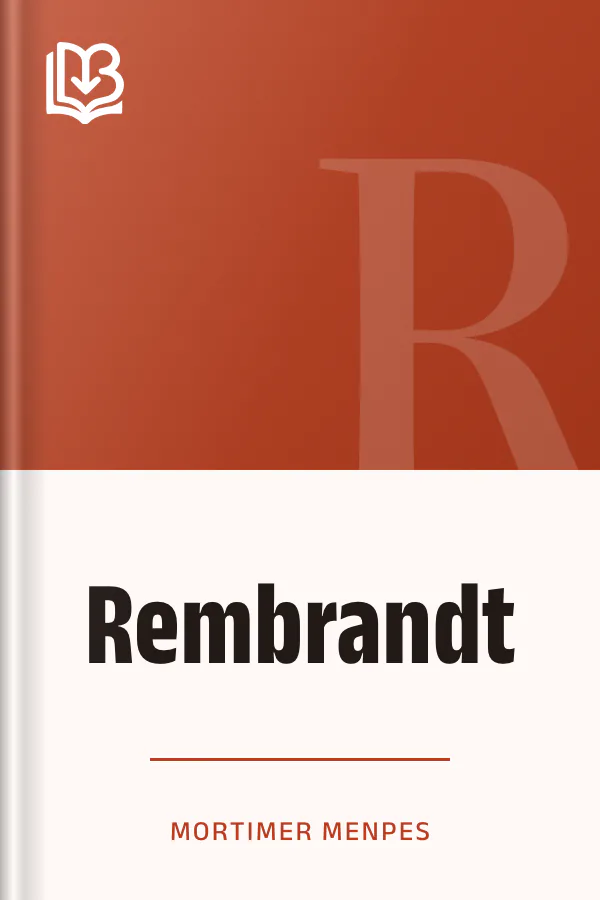 Rembrandt by Mortimer Menpes, book cover