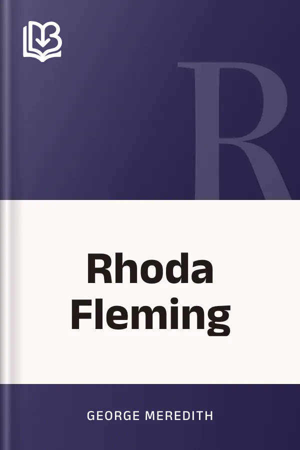 Rhoda Fleming by George Meredith, book cover