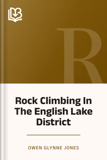 Rock Climbing In The English Lake District by Owen Glynne Jones, book cover
