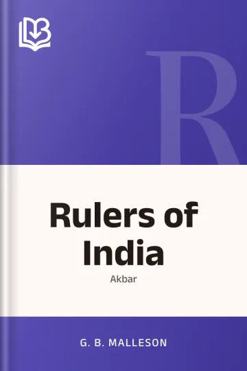 Rulers of India by G. B. Malleson, book cover