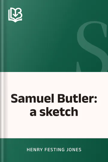 Samuel Butler: a sketch by Henry Festing Jones, book cover