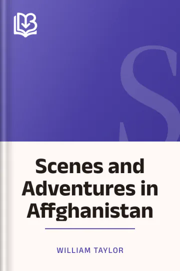 Scenes and Adventures in Affghanistan by William Taylor, book cover