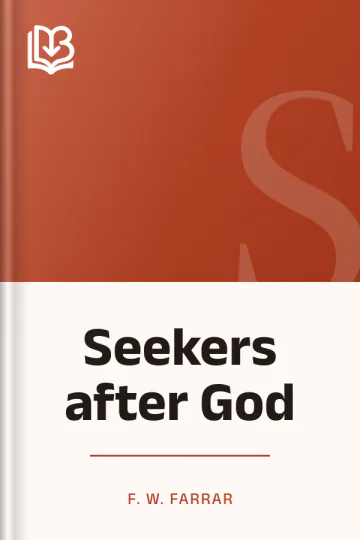 Seekers after God by F. W. Farrar, book cover