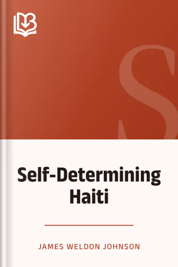 Self-Determining Haiti by James Weldon Johnson, book cover