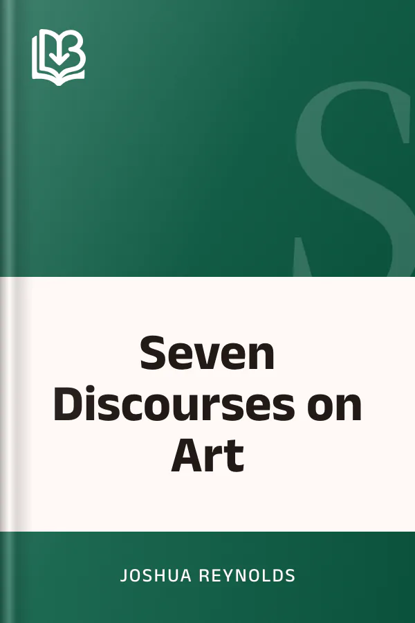 Seven Discourses on Art by Joshua Reynolds, book cover