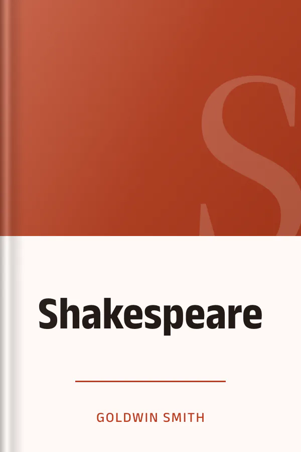 Shakespeare by Goldwin Smith, book cover
