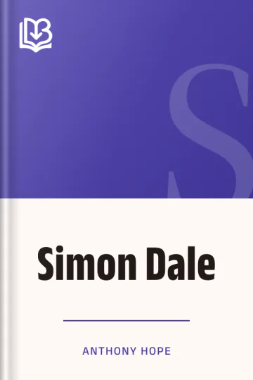 Simon Dale by Anthony Hope, book cover