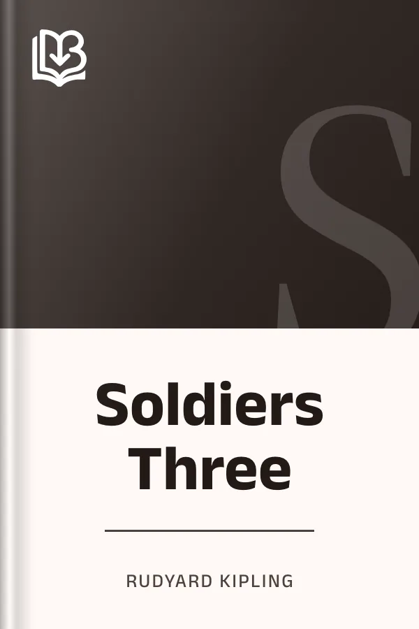 Soldiers Three by Rudyard Kipling, book cover