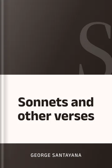 Sonnets and other verses by George Santayana, book cover