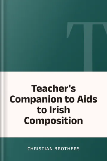 Teacher's Companion to Aids to Irish Composition by Christian Brothers, book cover